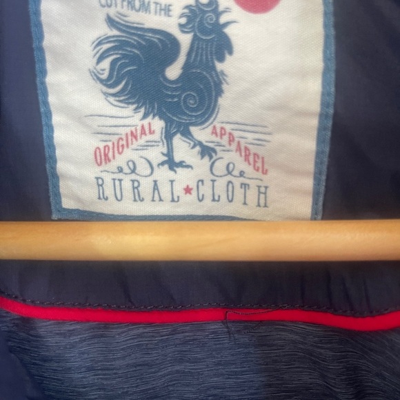 Rural Cloth XXl Mens Navy Tan Nylon Outdoor Vest Quilted Rugged - Picture 3 of 7